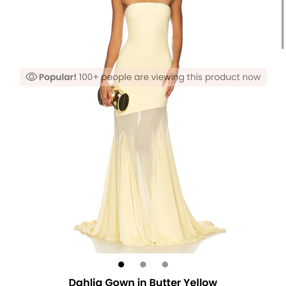 Flash sale Revolve Dahlia butter Yellow Gown